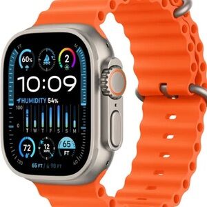 Apple Orange Smartwatch with Sporty Design